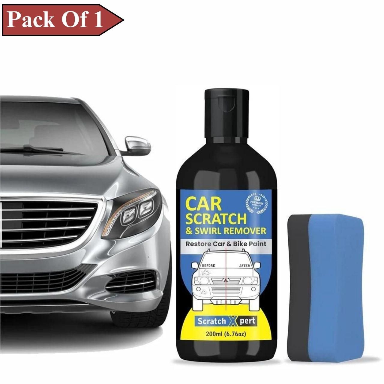 Car Body Scratch Remover and Repair Polishing Cream Kit with Sponge 200ML(Pack Of 1)