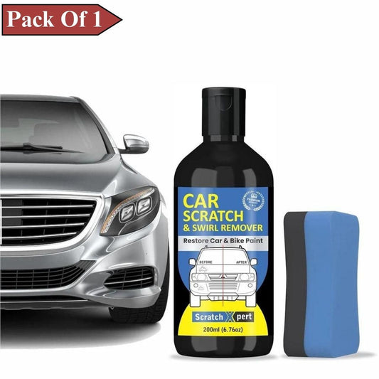 Car Body Scratch Remover and Repair Polishing Cream Kit with Sponge 200ML(Pack Of 1)