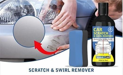 Car Body Scratch Remover and Repair Polishing Cream Kit with Sponge 200ML(Pack Of 1)